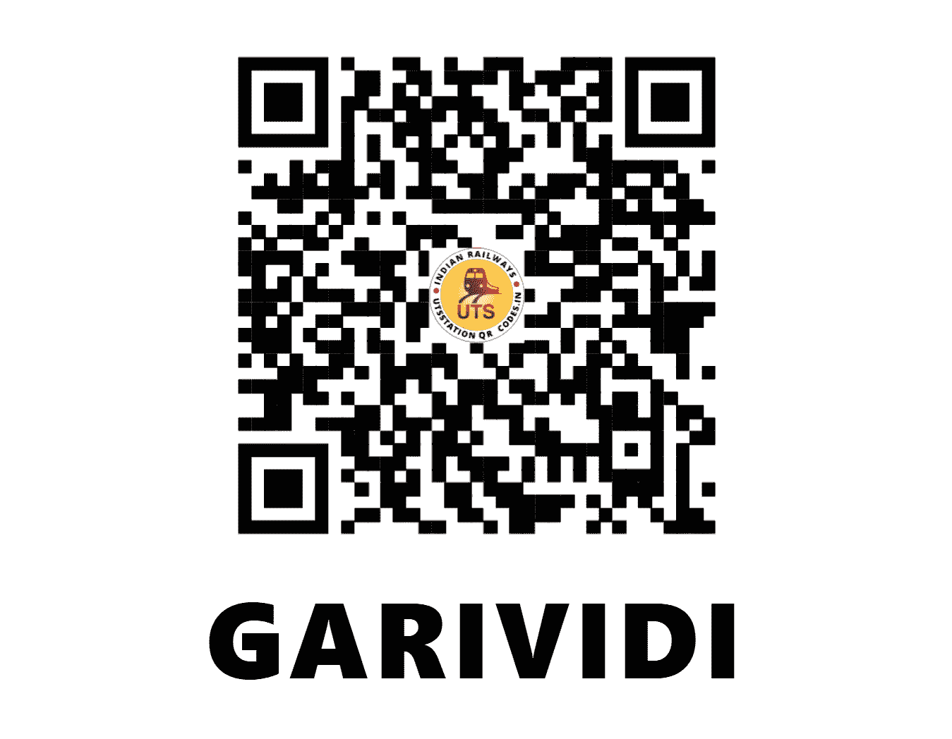 UTS QR Code for GARIVIDI - GVI (EO - ANDHRA PRADESH)